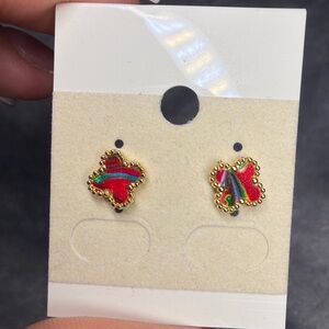 Mini Rainbow Clover Studs